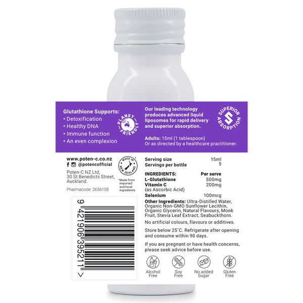 Superdose Liposomal Glutathione (500mg/15ml), Berry, 75ml  - 5x Doses