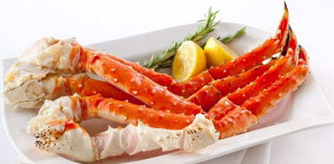 Cooked King Crab Legs (4L Cluster), approx 800g, price/pack, frozen