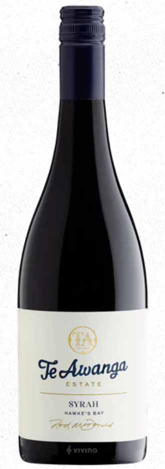 Syrah (Shiraz), Te Awanga Estate, Hawkes Bay, 2017
