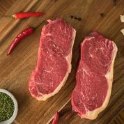 4 packs (value pack) Chilled Grass Fed (Halal) Angus Beef Sirloin (Striploin) Steak, 500-550g pack (2 pce), price/4 pack (2-2.2kg)