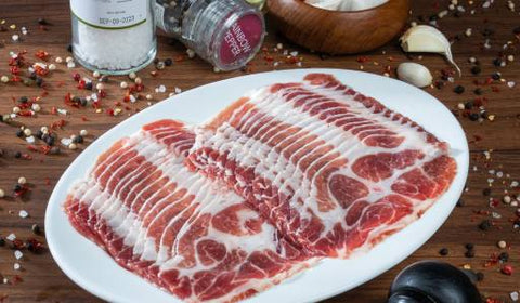 Iberico Pork Collar Shabu Shabu, 250g, frozen