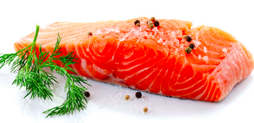 12 portions (value pack) Fresh King Salmon (Chinook, New Zealand) Fillet Portions, skin on, boneless, 190-210g, price/12 portions