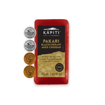 Kapiti Pakari, Blackcurrant Aged Cheddar Cheese, 170g