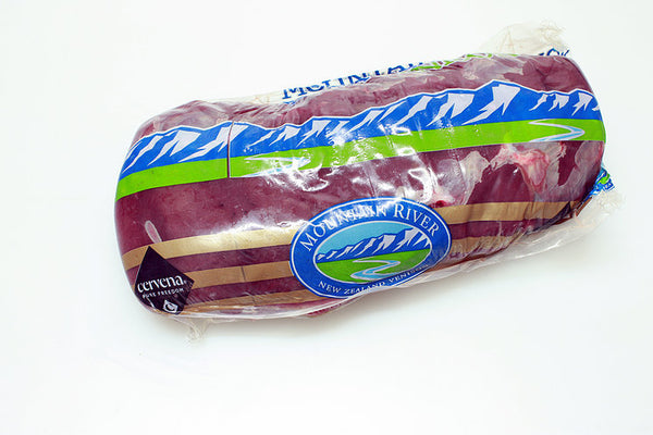 Chilled Grass Fed Venison (Red Deer) Shortloin, Boneless (NY Strip), 810g, price/pack