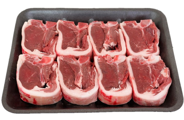 4 packs (value pack) Grass Fed (Halal) Lamb Loin Chops, 4/pack of approx 325g, price/4 pack (1.3kg), frozen