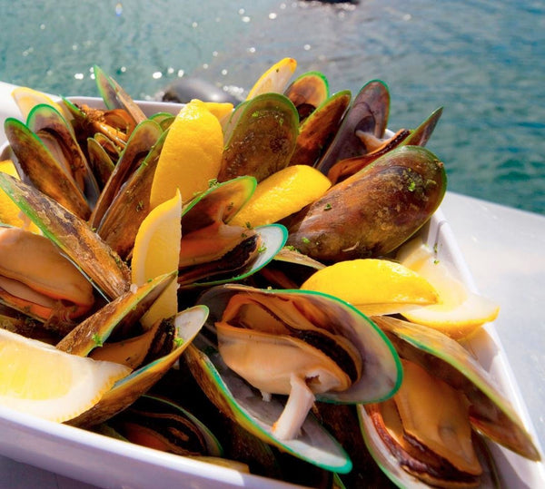 New Zealand Greenshell Mussels (Full Shell) 800g, price/pack, frozen