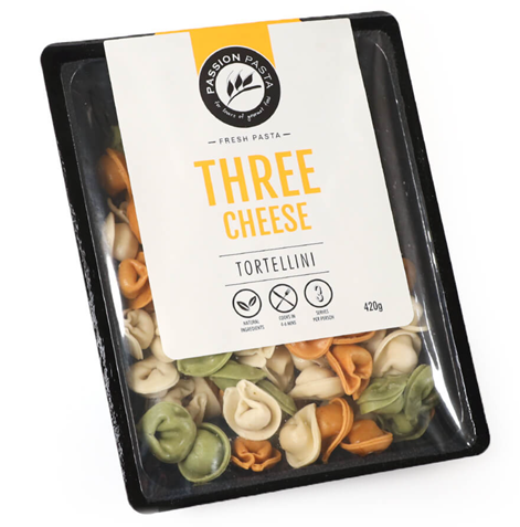 Passion Pasta Tortellini Three Cheese, 420g, frozen