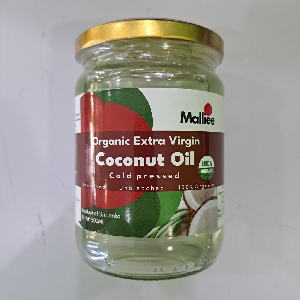 Organic Extra Virgin Coconut Oil (Cold Pressed), 500ml