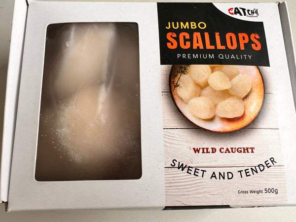 Frozen Wild Scallop (Jumbo) Meat (U10), price/500g