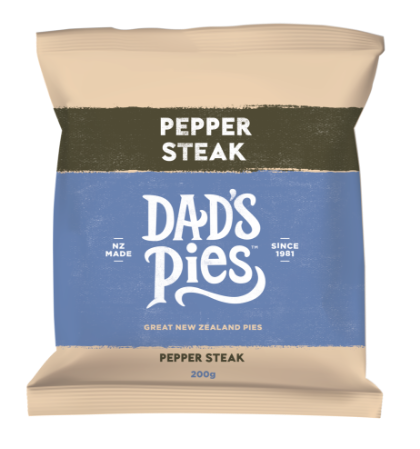 Pepper Steak Pie, 200g, frozen