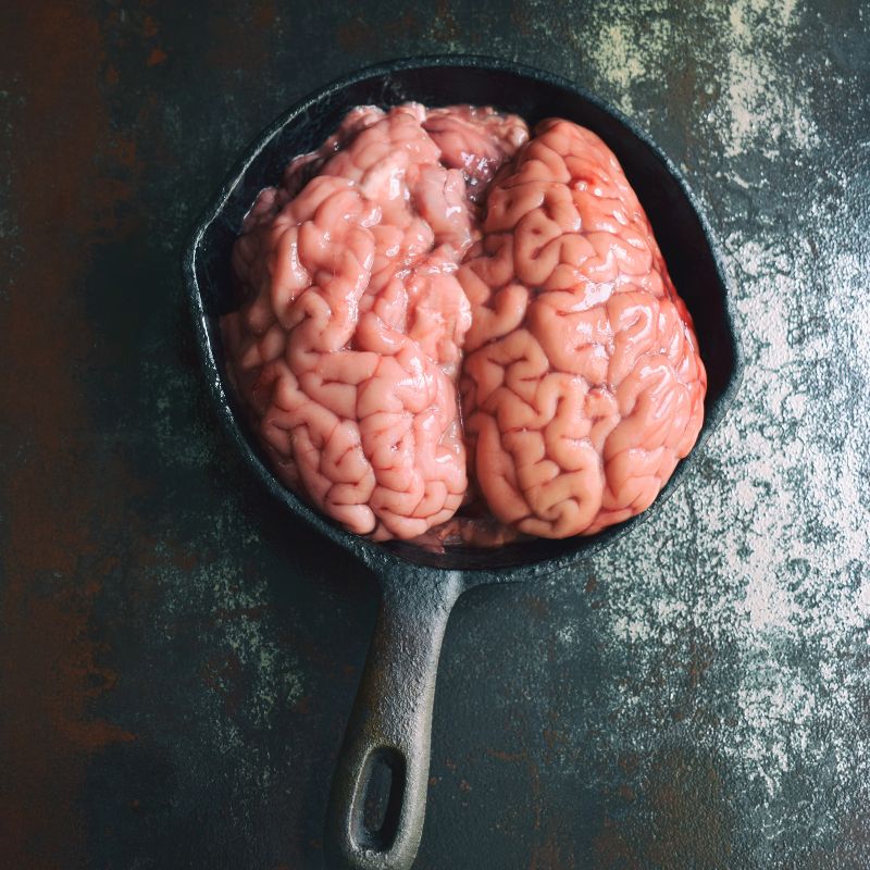 Pig Brains, 60-80g per pc, frozen