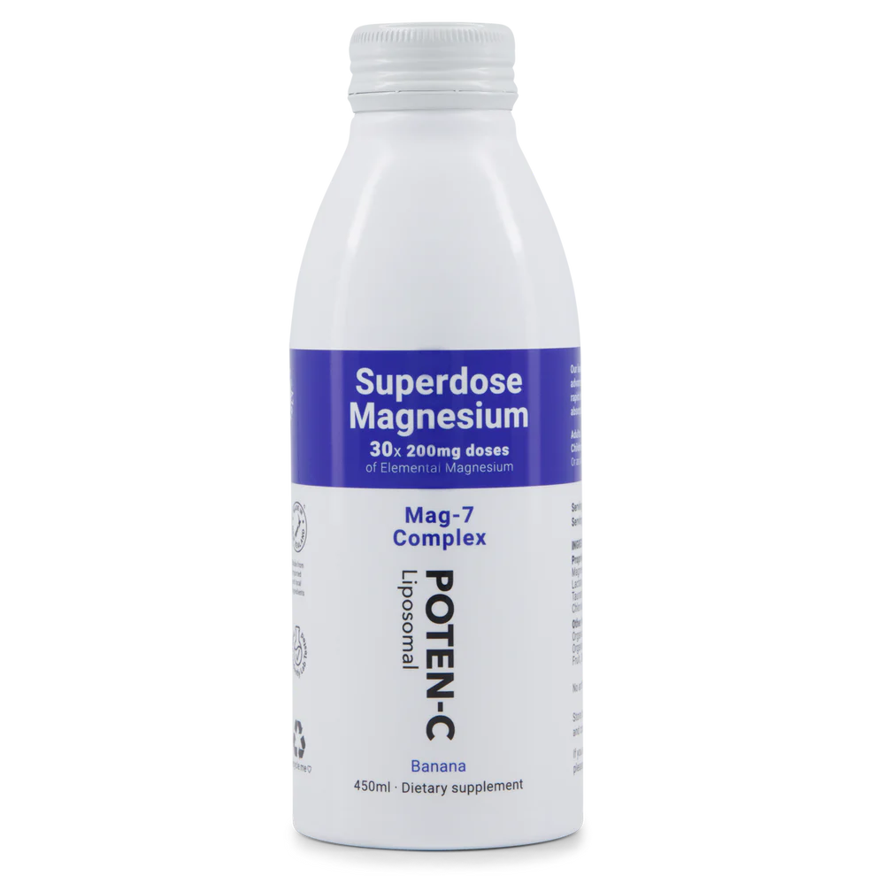 Superdose Liposomal Magnesium (200mg/450ml), Banana - 30x Doses