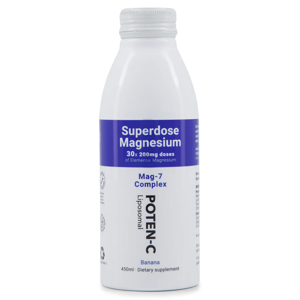 Superdose Liposomal Magnesium (200mg/450ml), Banana - 30x Doses