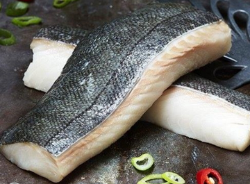 Wild Black Cod fillet (Sablefish), skin on, boneless, belly off, 170-190g, price/per pack, frozen