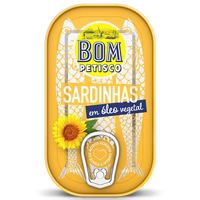 Bom Petisco Canned Sardines in Sunflower Oil, 120g