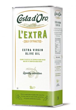 Costa d'Oro Extra Virgin Olive Oil, Cold Pressed, 5 litre