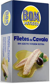 Bom Petisco Mackerel (Cavala) Fillets in Extra Virgin Olive Oil, 120g