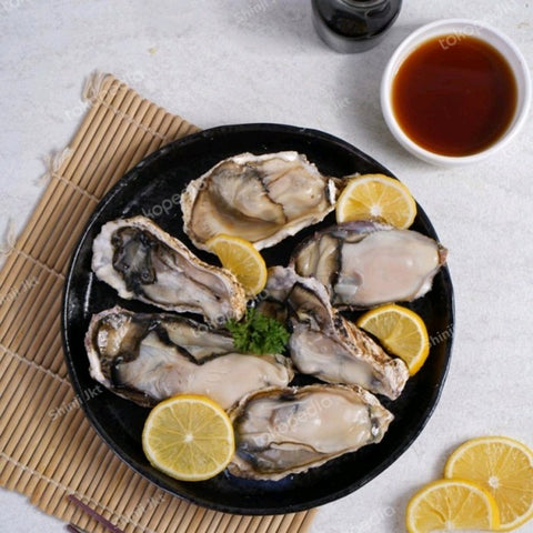 Murotsu Oysters (Hyogo, Japan) Sashimi Grade, L (75-90g), 12 pcs/pack, frozen