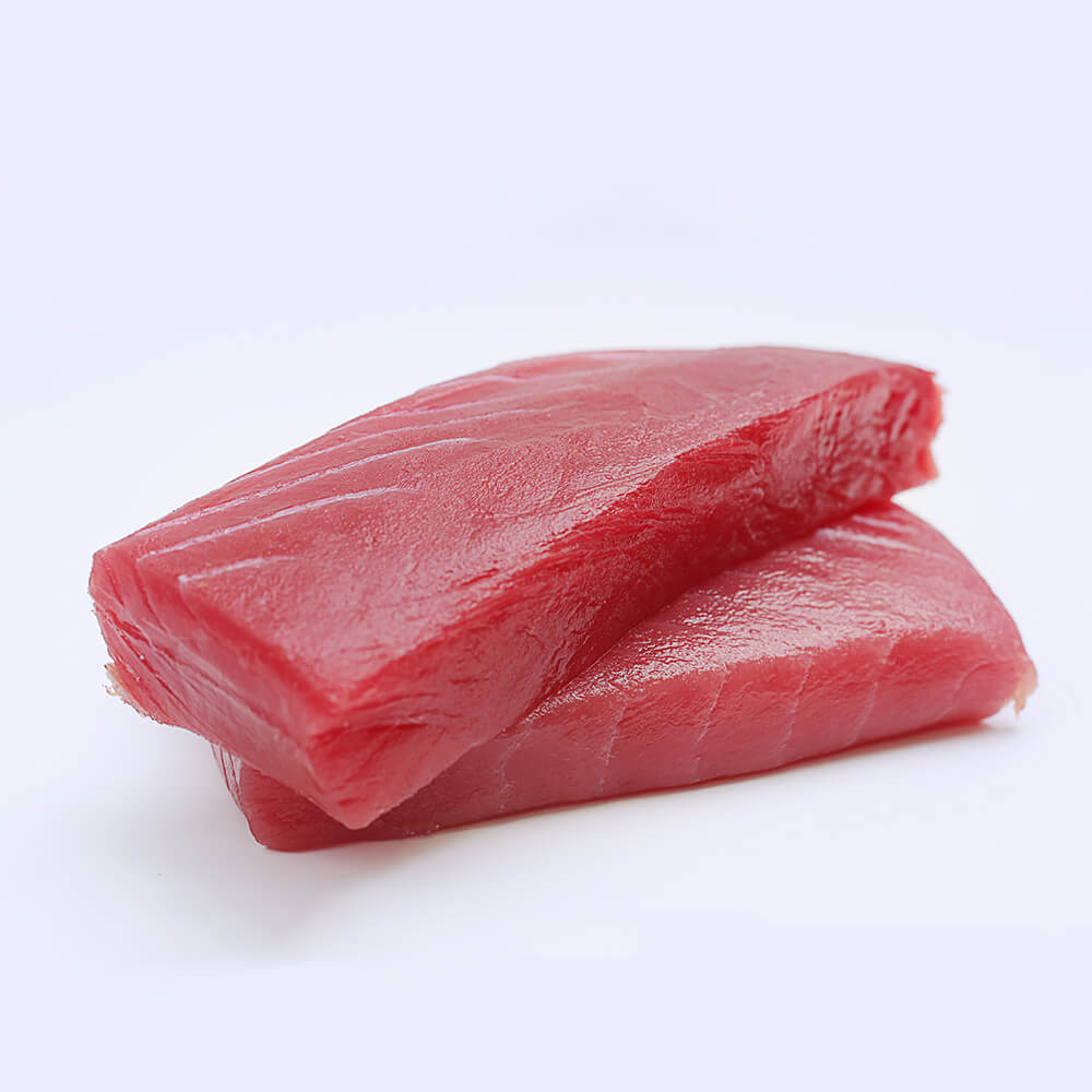Wild Tuna (Yellowfin) Saku/Portions (Sashimi grade), skinless, boneless, 200-300g, price/pack, frozen