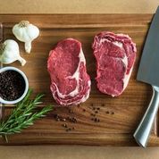 Chilled Grass Fed (Halal) Angus Beef Ribeye Steak (Scotch Fillet) Boneless, (2 pce pack/500-550g), price/pack