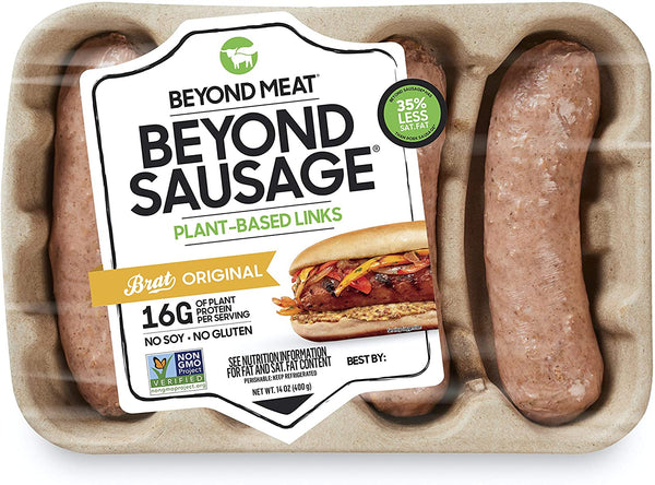 Beyond Meat Beyond Sausage, Original Brat, 400g, frozen
