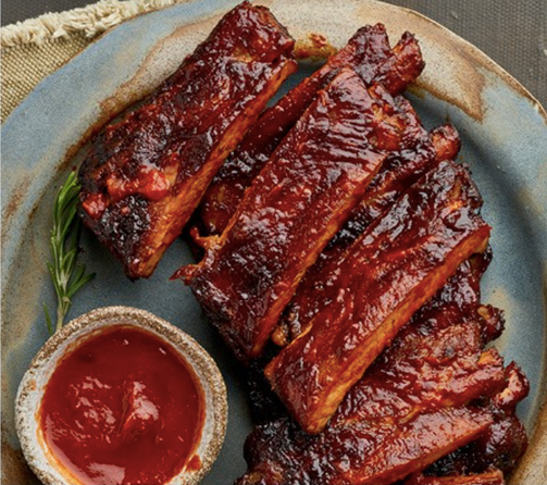 Cooked Marinated BBQ Pork (Babyback) Ribs, 1kg, frozen
