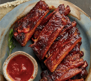 Marinated BBQ Pork (Babyback) Ribs, 1kg, frozen