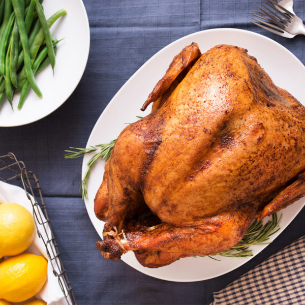 Cooked Whole Turkey, with Cranberry Sauce & Chestnut Stuffing, 4.5-5.4kg, frozen