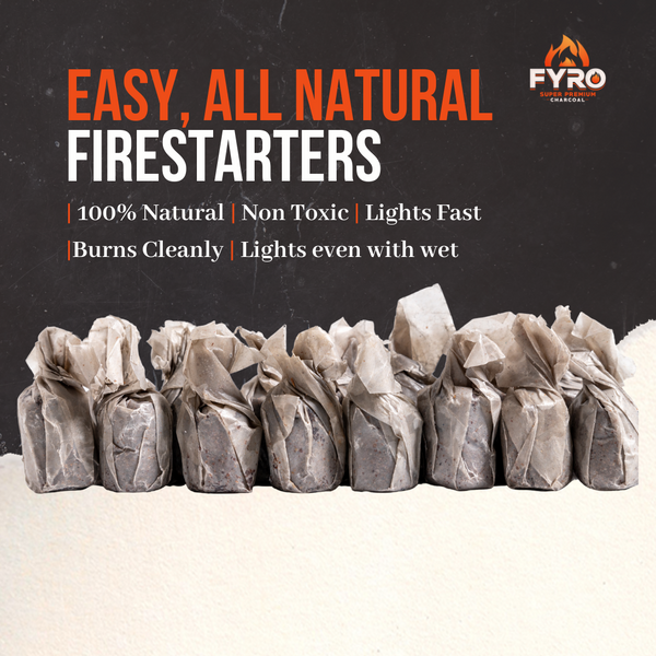 100% Natural Fire (Fyro) Starters, 24 pcs