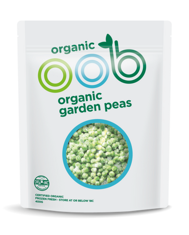 Oob, Organic Peas, 400g, frozen