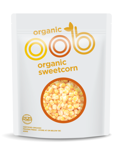 Oob, Organic Sweetcorn, 400g, frozen