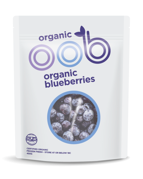 Oob, Organic Blueberries, 450g, frozen