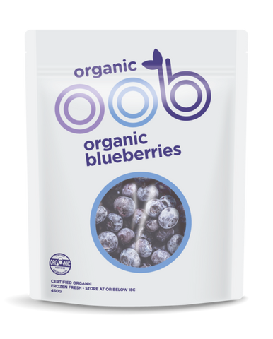 Oob, Organic Blueberries, 450g, frozen