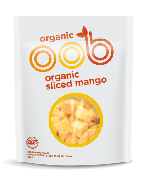 Oob, Organic Diced Mango, 500g, frozen