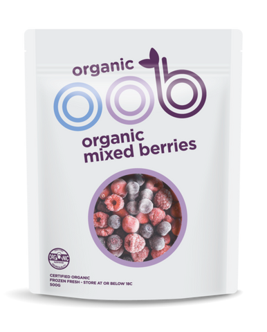 Oob, Organic Mixed Berries, 500g, frozen