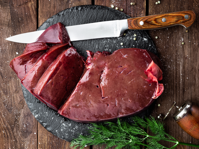 Grass Fed Beef Liver (Halal), Stir-Fry (sliced), 500g/pack, frozen