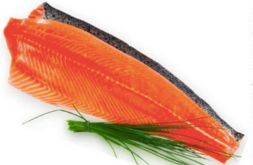 King Salmon (Chinook-Sashimi grade) Whole Side Fillet (New Zealand), boneless, skin-on, price/whole fillet, frozen