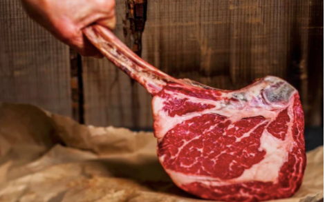 Tomahawk Steak (Halal Angus Beef Ribeye) Bone in, Grain Fed, price/pce, frozen