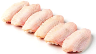 Organic (Halal) Chicken Mid Joint Wings (Malaysia), 500g pack (12-14 pcs), Frozen
