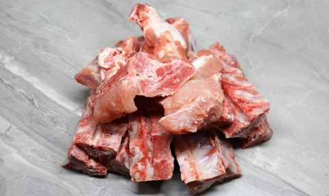 Pork (soft) Bones (Aus), cut 25mm, 1kg, price/pack, frozen