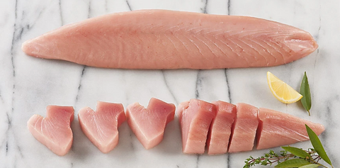 Wild Tuna (Albacore) Loins (Sashimi grade, New Zealand), skinless, boneless, 350g, price/pack, frozen