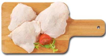 Fresh Organic (Halal) Chicken (Malaysia) Thighs (Bone in/Skin On), 500g pack (3-4 pcs)