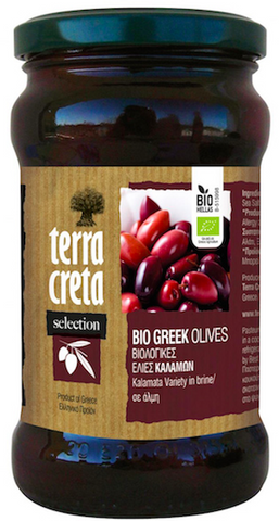 Organic Kalamata Olives (Terra Creta) - Unpitted 315ml