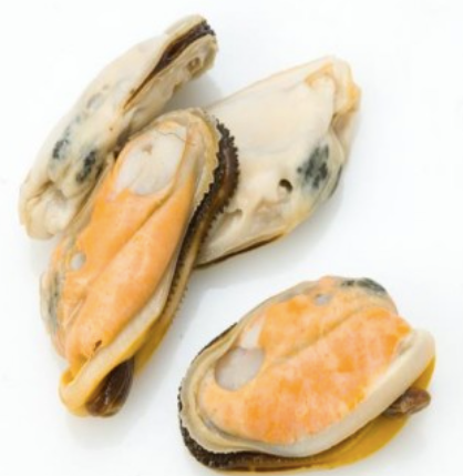 Frozen New Zealand Jumbo Green Mussels (Half Shell), price/907g box