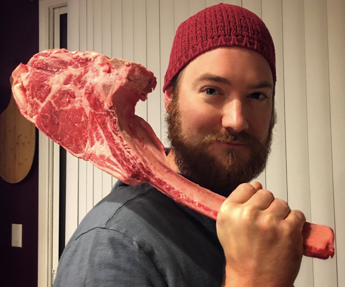 Grass Fed Tomahawk Steak (Angus Beef Ribeye) Bone in, price/pce, frozen