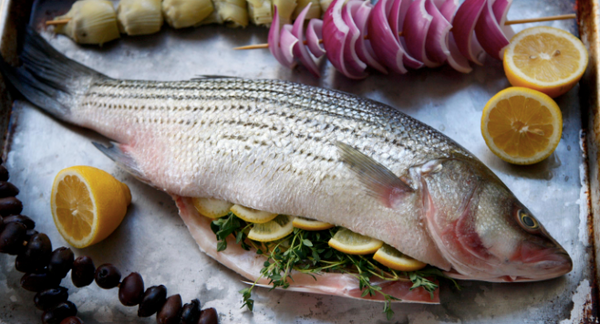 Fresh Barramundi (Seabass) Whole Fish (cleaned, gilled & gutted), price/whole IVP, approx 600g