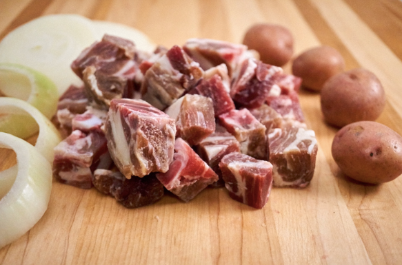 Grass Fed Lamb Bones, cut 60mm, 1kg/pack, frozen