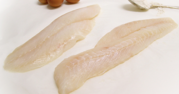 Wild Blue Cod Fillets (New Zealand), skinless, boneless, price/500g pack, frozen