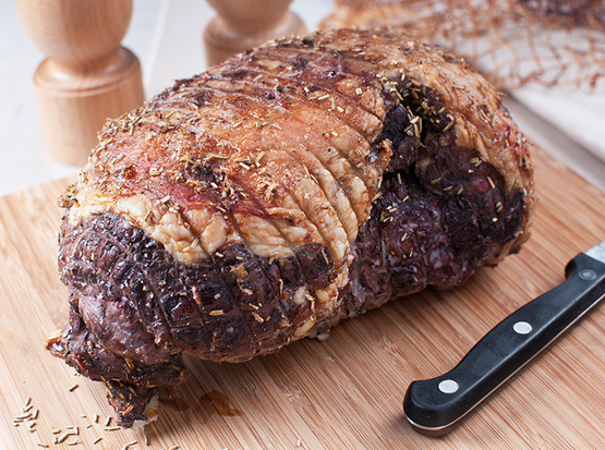 Grass Fed (Halal) Lamb Shoulder Roast, Boneless, Rolled & Netted, 1400-1500g, price/pce, frozen