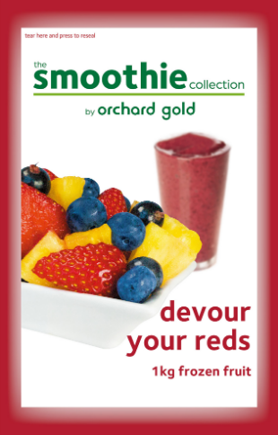 Smoothie Collection, Devour Your Reds with Cherries, 1kg, price/pack, frozen